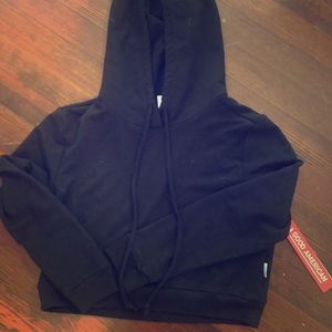 Good American Cropped Hoodie NEW